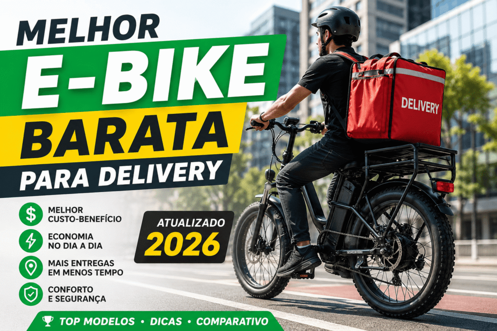 melhor bicicleta eletrica para delivery 2026